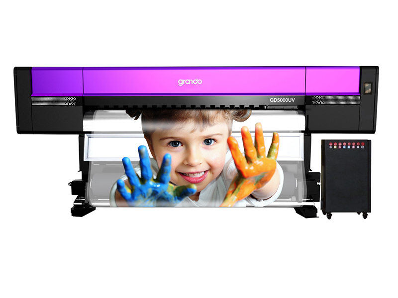 1.8m LED-UV Inkjet printer with five Ricoh Gen5i print Heads