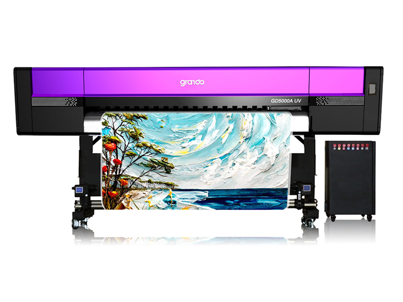 1.8m High-speed multi-layer texture painting printer with five Ricoh Gen5i print Heads