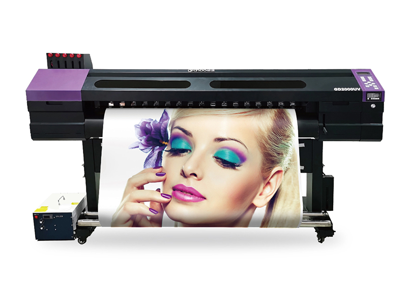 1.6m Four color，white+color UV roll to roll printer with I1600-U1 print heads